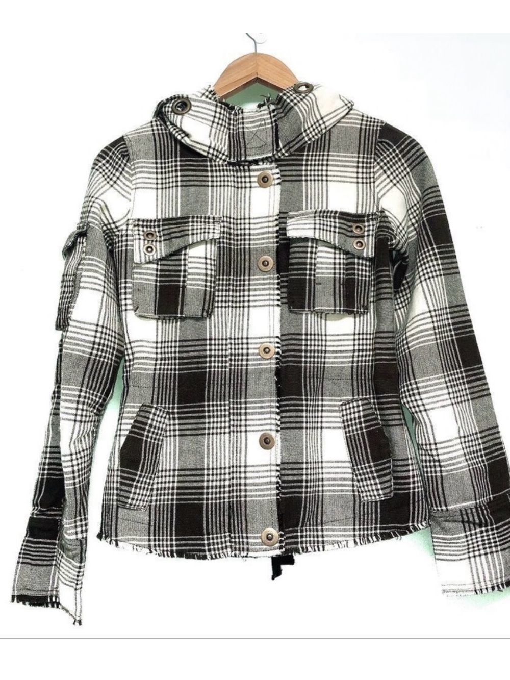 🚨 Anthropologie BB Dakota Wool Distressed Plaid